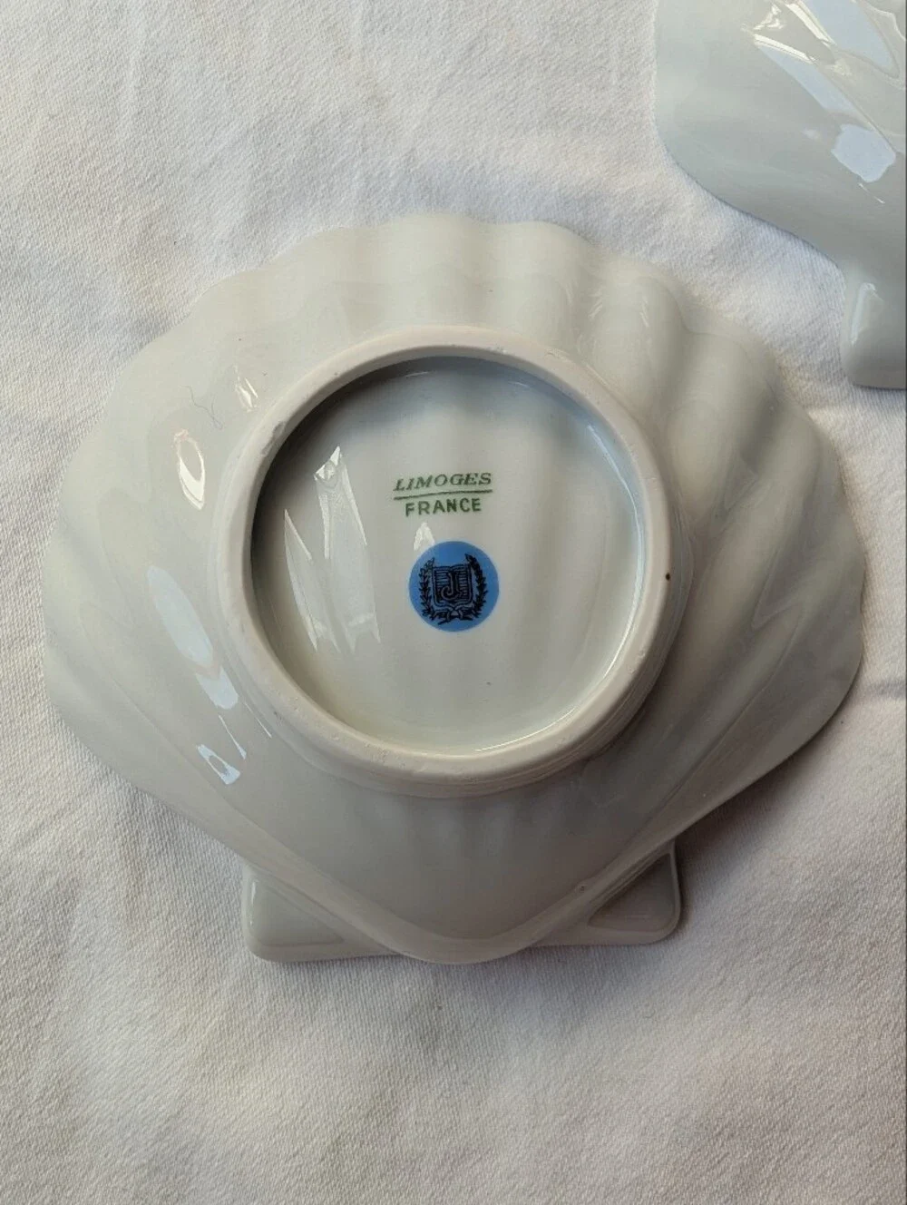Limoges Porcelain Floral Shell-Shaped Plates Trinket Dishes - 2